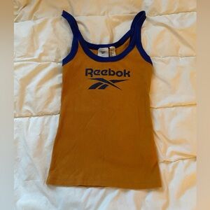 Reebok mustard yellow tank top